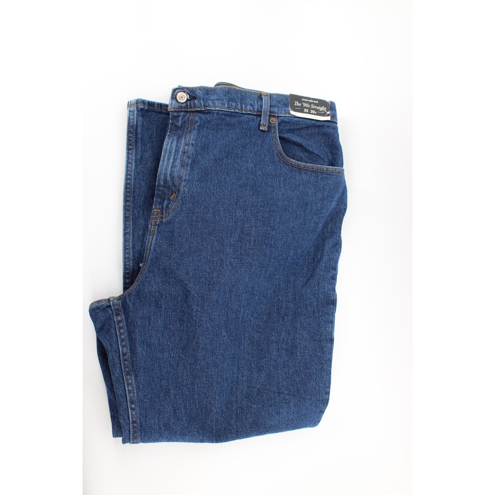 Abercrombie Fitch Jeans Womens 35/20s The 90s Straight Ultra High Rise Blue NEW
